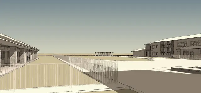 Kindergarten and central courtyard